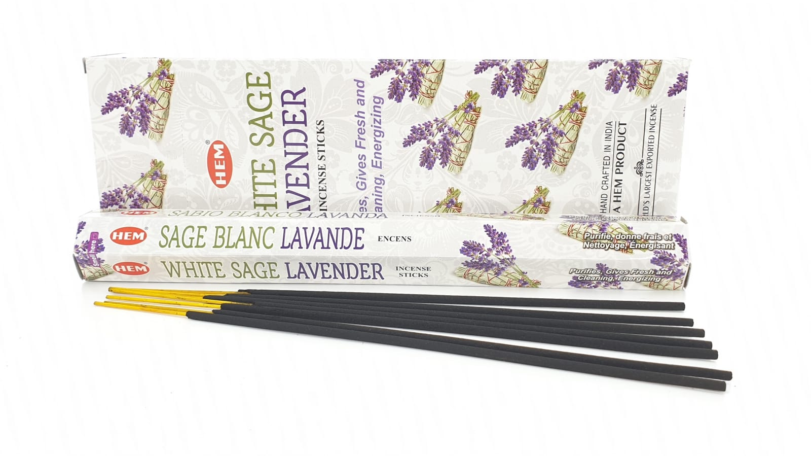 Wierook Stokjes White Sage Lavender