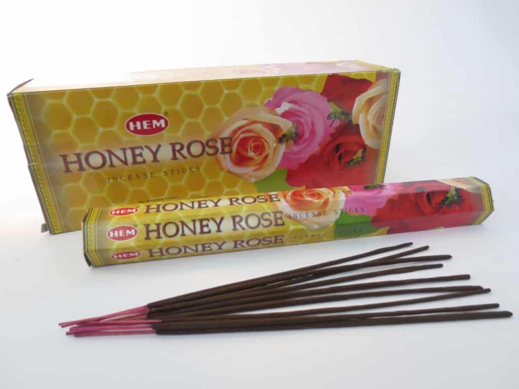 Wierook Stokjes Honey Rose