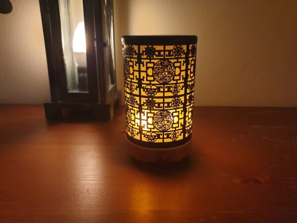 Chinees patroon met vlammen verlichting
