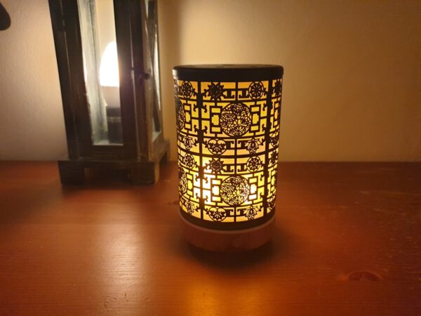 Chinees patroon met vlammen verlichting
