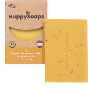 HappySoaps Body Wash Bar - Cozy Vanilla