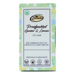 Beesha-Proefpakket-Duo-Shampoo-Conditioner-Doosje-GemberLimoen